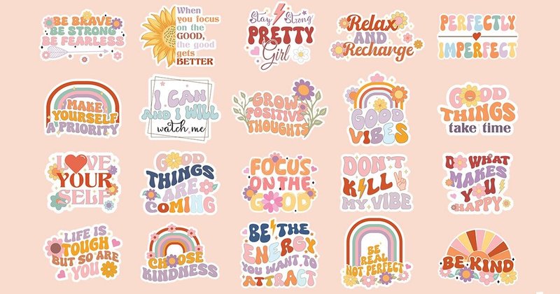 Motivational Quotes Sticker Bundle (by Actual Pixel)