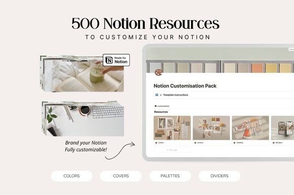 Notion Customisation Bundle (by N\u00faria Gab\u00e0s)