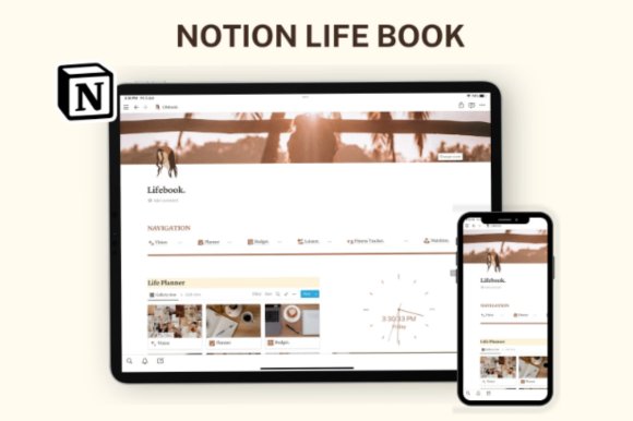 Notion Template, Notion Life Planner (by ThePlannersDelight)