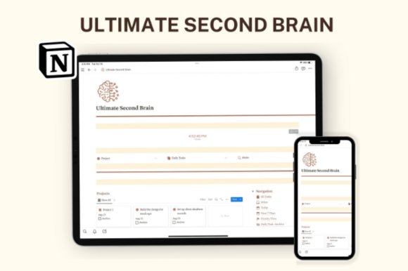 Notion Ultimate Second Brain, Business (by ThePlannersDelight)
