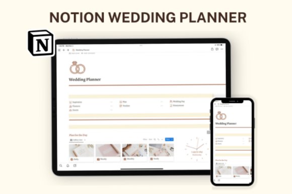 Notion Wedding Planner Template (by ThePlannersDelight)