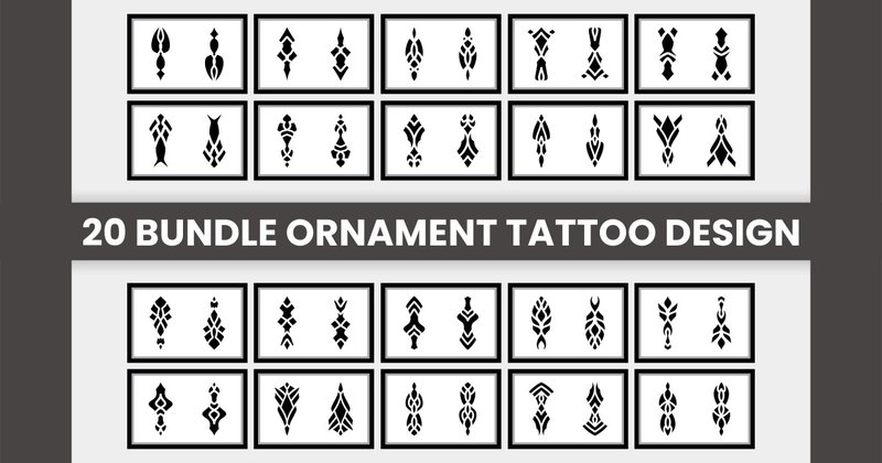 Ornament Tattoo Design Bundle 1 (by Mansuart62)