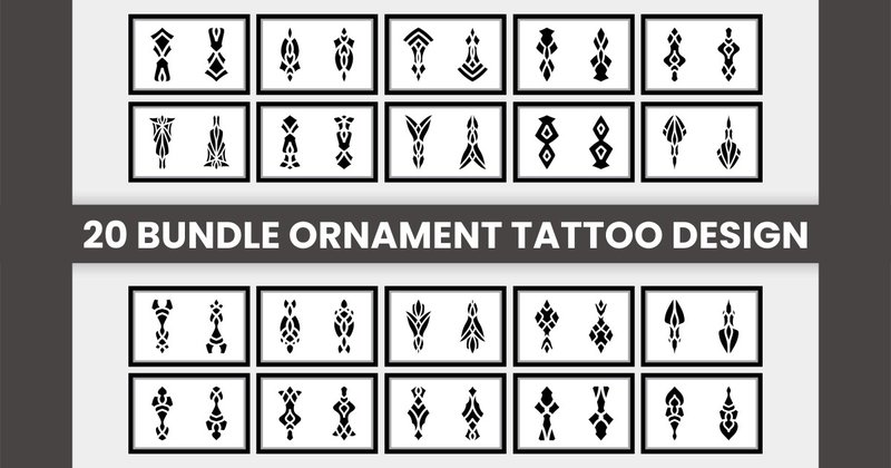 Ornament Tattoo Design Bundle 2 (by Mansuart62)
