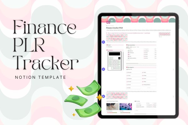 PLR Finance Tracker Notion Template (by Print Magic)