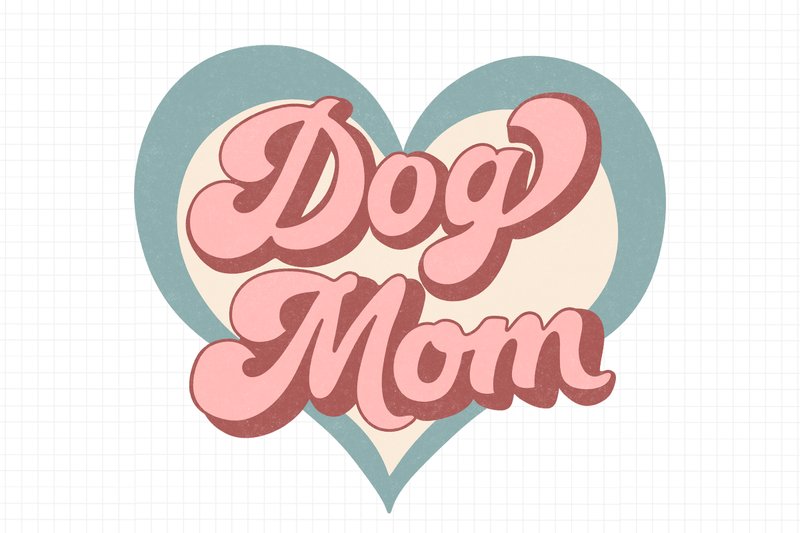 Retro Dog Mom Sublimation Png (by Owlsome.art)