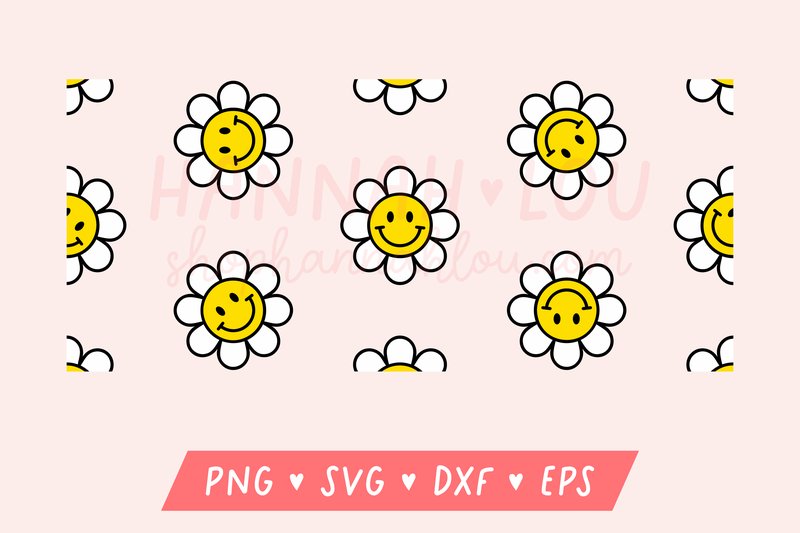Retro Flower Can Glass Wrap (by Hannah Lou)