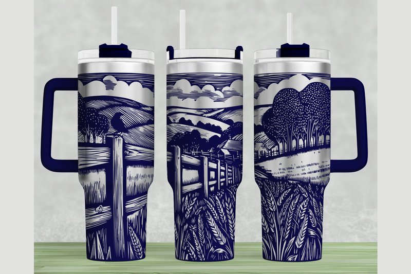 Rural Stanley 40oz Laser Wrap SVG (by Think Plus Tumbler)