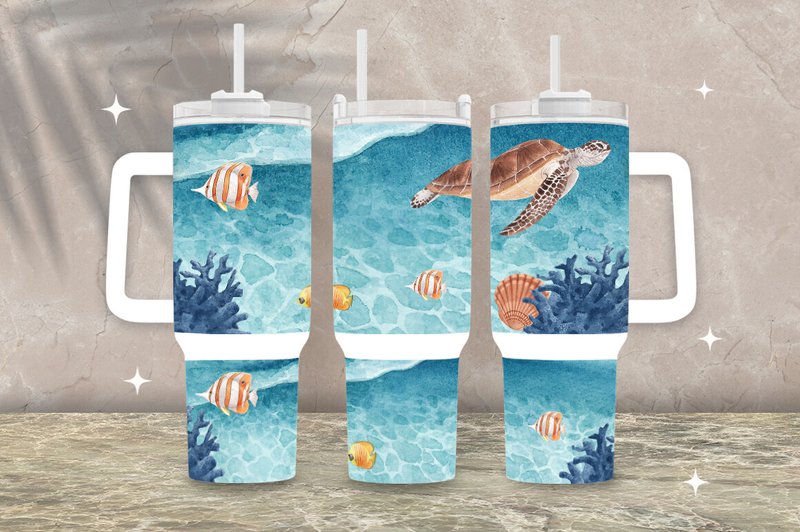 Stanley 40 Oz Underwater Design Tumbler (by SparkyDesignsUS)