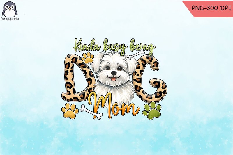 Western Dog Mom Sublimation PNG (by Penguprints)