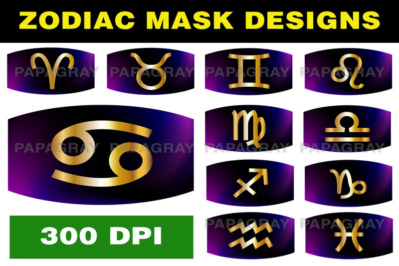 Zodiac Mask Designs - Bundle Pack (by Papa Gray)